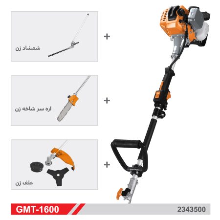 داس و علف زن ، شمشاد زن ، سرشاخه زن بنزینی چند کاره تاپ گاردن GMT-1600