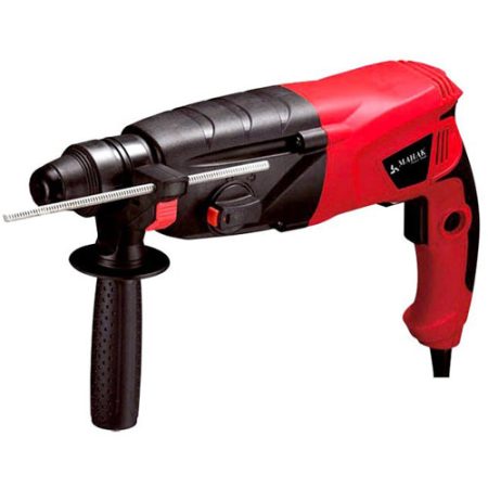 دریل بتون کن 26 میلیمتر چرخشی 800 وات 4 حالته همراه با سه نظام اضافه، مته، قلم، کیف محک HDM-26 P