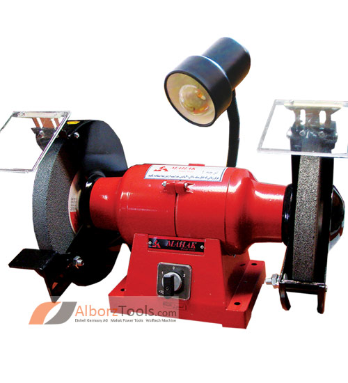 ماشین سنگ سنباده 250 میلیمتر 700/1000 وات دو دور سه فاز چراغ دار محک GD 250 HL