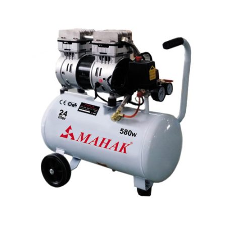 کمپرسور 25 لیتری بیصدا بدون روغن محک مجهز به شیر برقی HSU550-25L